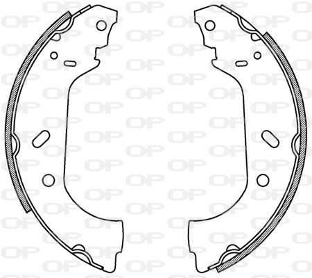 OPEN PARTS Комплект тормозных колодок BSA2158.00